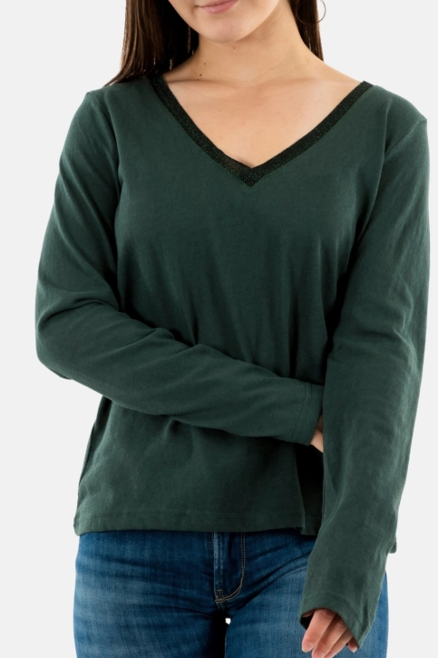 tee shirt manches longues grace & mila lewis_22030 vert