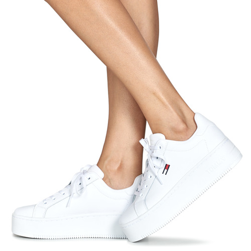 Tommy Jeans - TOMMY JEANS FLATFORM ESSENTIAL - Blanc