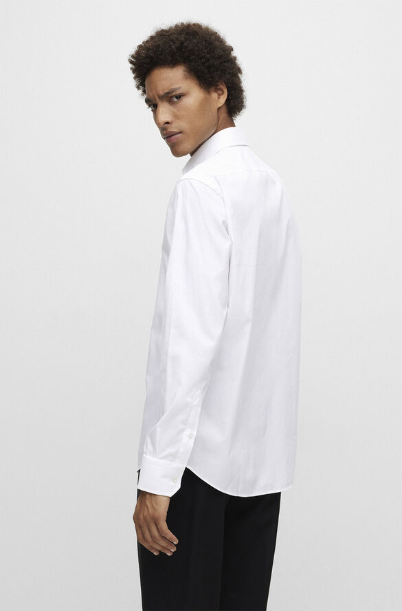 BOSS BOSS Men Business Clothing Shirts Hvid