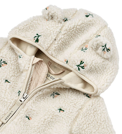 Liewood Fleecejacke - Mara - Peach/Sandy Stickerei m. Ohren