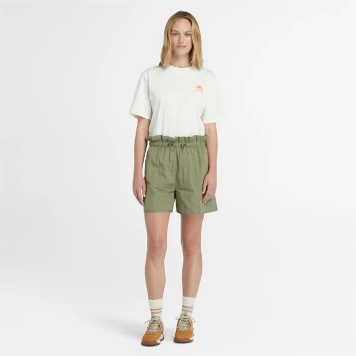 T-shirt à motif Hike Life pour femme en blanc