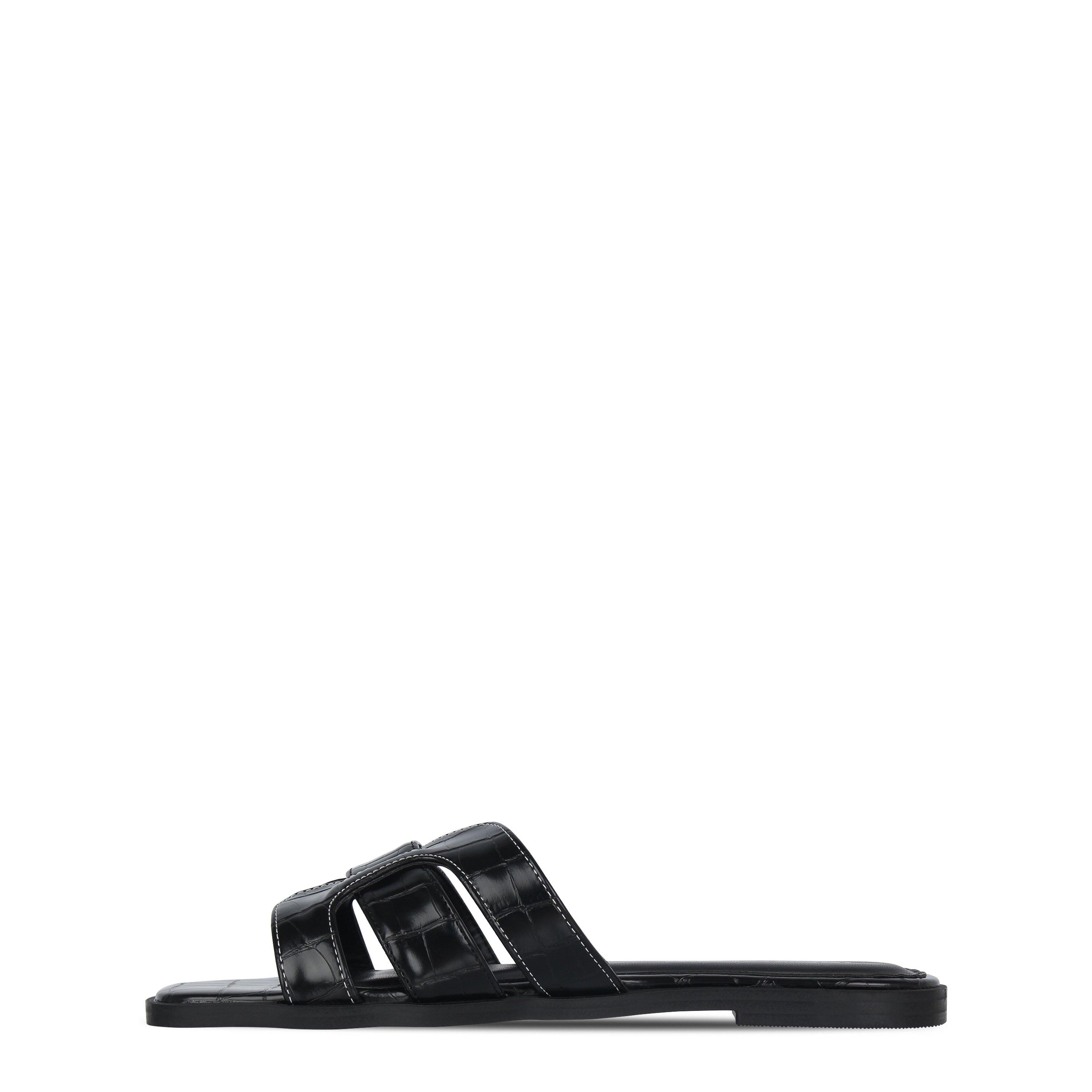 I Saw It First ISAWITFIRST Faux Leather Caged Sandals