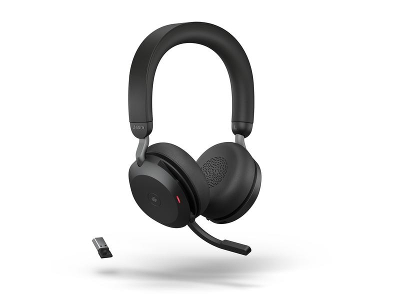 Jabra Headset Evolve2 75 Duo MS USB-A, Schwarz Erstklassige Soundtechnik für branchenweit führende Sprachqualität