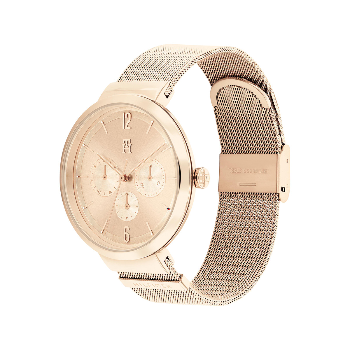 Montre TOMMY HILFIGER Lidia femme bracelet acier doré rose