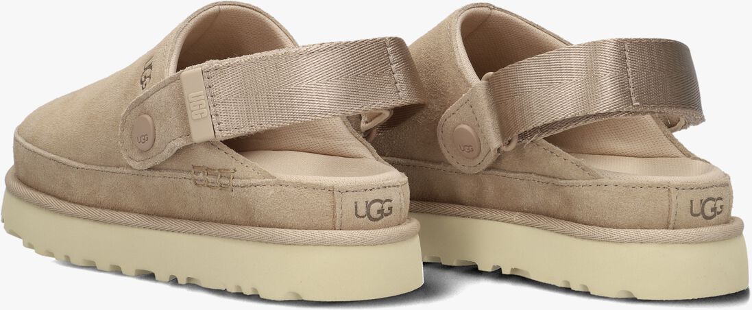 UGG beige ugg instappers w goldenstar clog