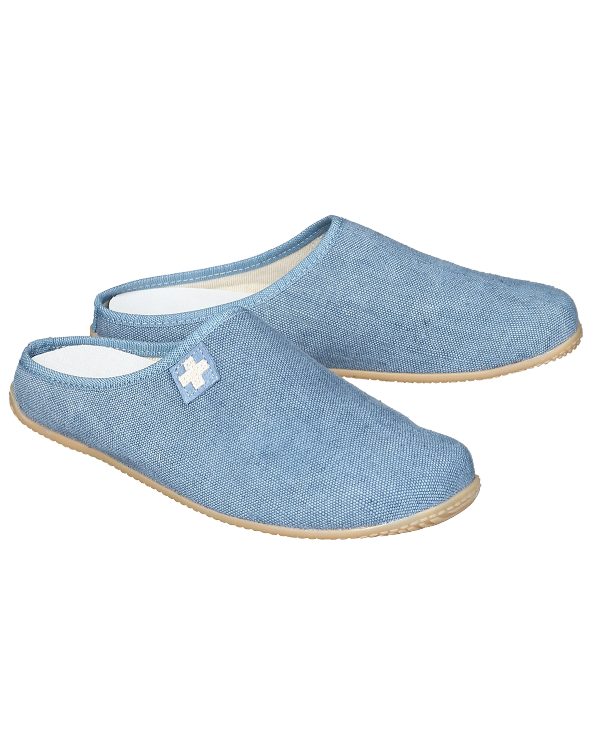Pantoffeln SCHWEIZER KREUZ in jeans