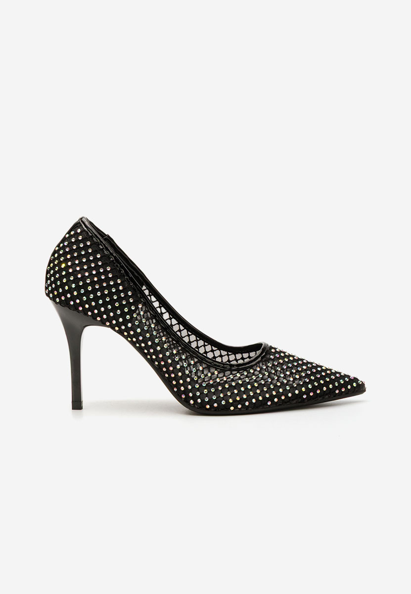 Chaussures à talon fin noirs Enedina