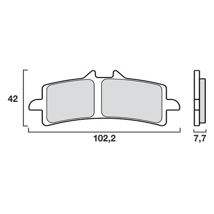 Plaquettes de freins Brembo Sinter Métal Fritté avant