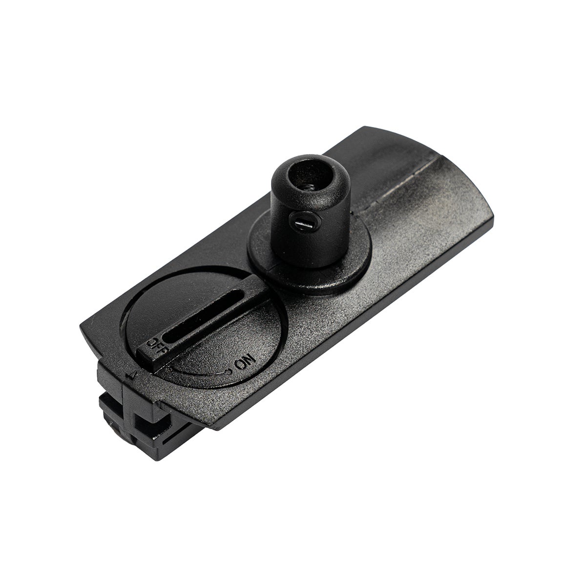 Luxe hanglampadapter voor 1-fase rails, zwart