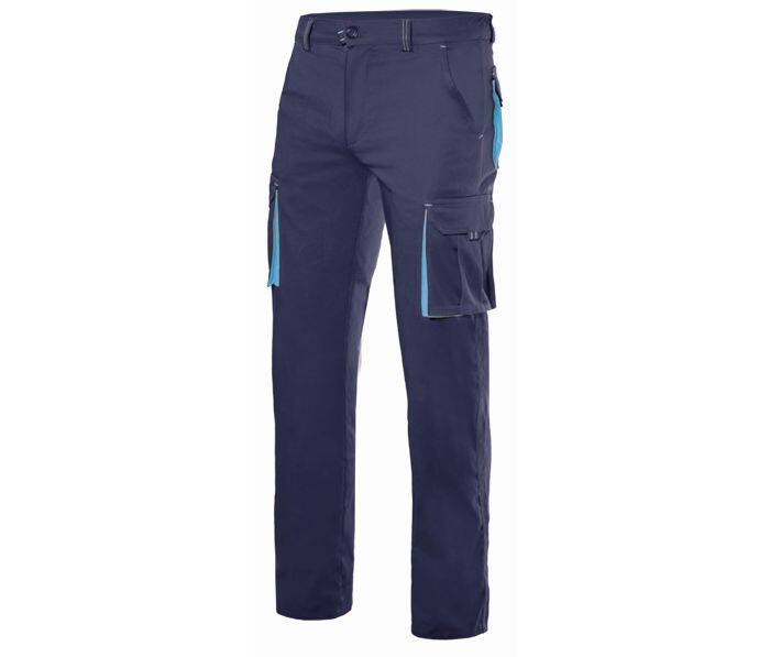 VELILLA V3024S - PANTALON STRETCH MULTIPOCHES BICOLORE
