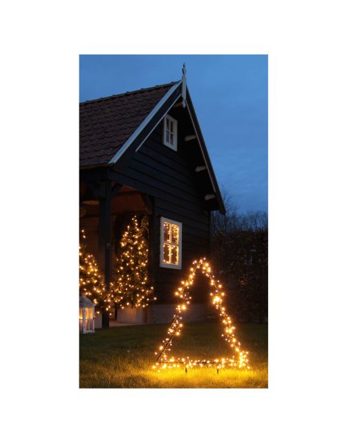 Luca Lighting Boom Tuinsteker Met Verlichting - Kunstgroen - 72x1x100 cm Warm Wit