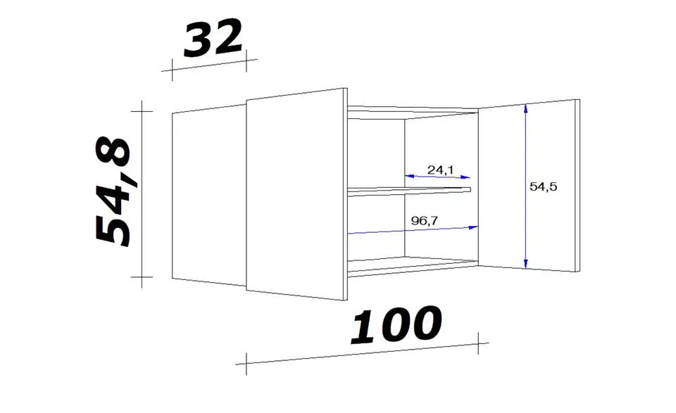 Hängeschrank Genk 100 cm