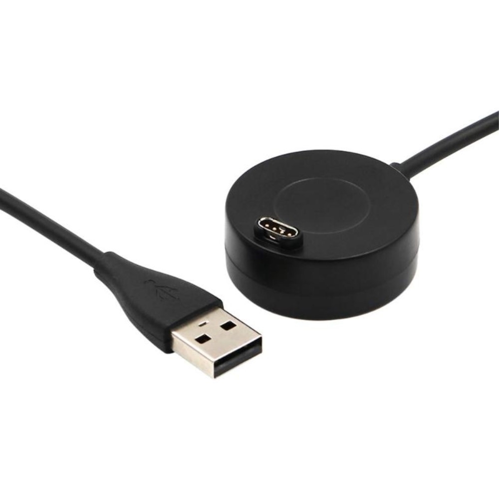 (1m) Garmin USB A Ladekabel Ladegerät Runde Clip Dockingstation - Schwarz