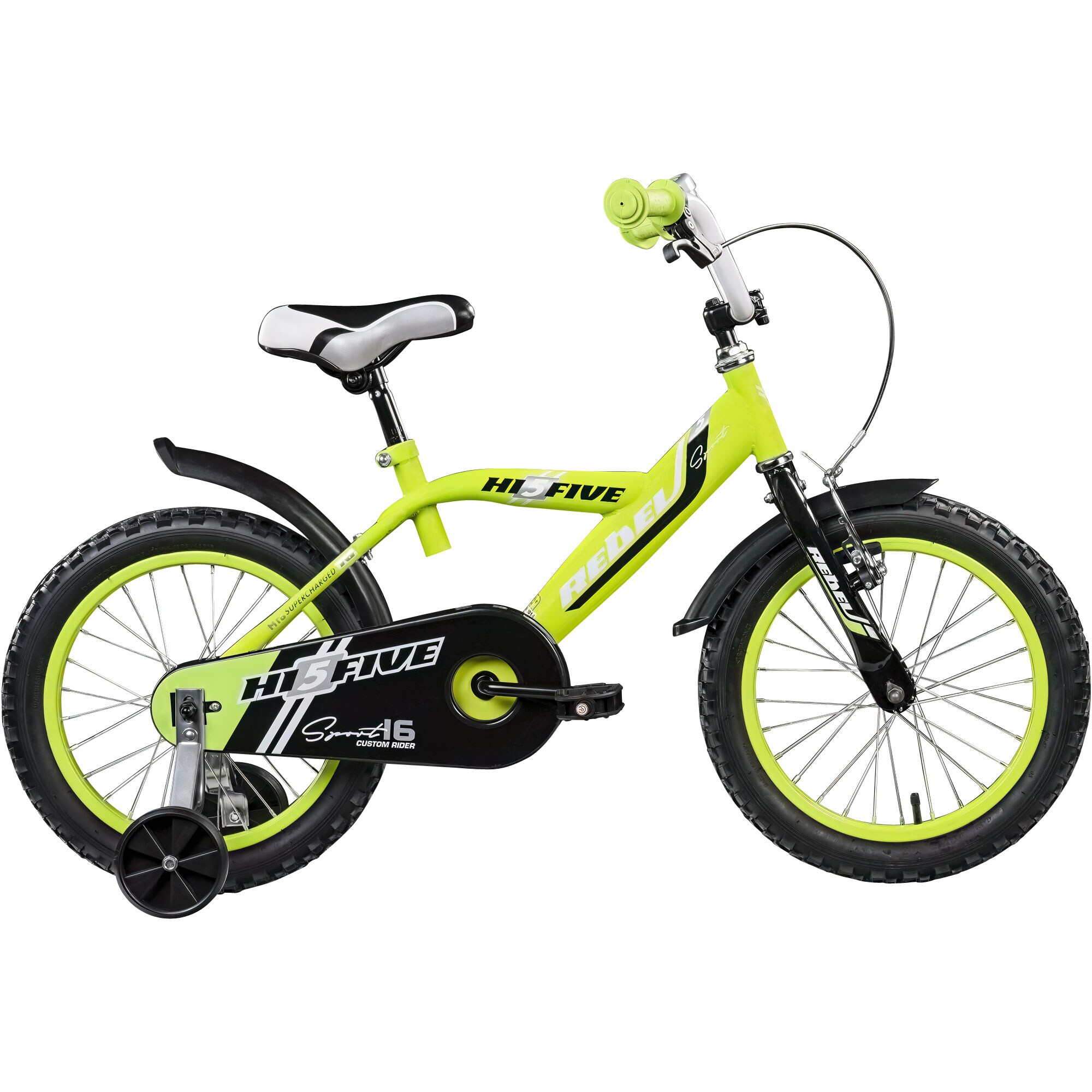 Hi5 Rebel 16 Zoll Kinderfahrrad Fahrrad 105 - 120 cm ab 4 Jahre Mädchen Jungen grün