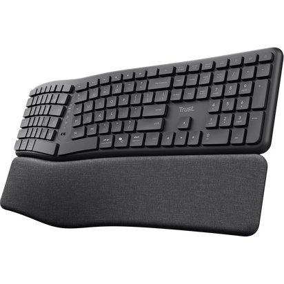 Trust Keyra Clavier sans fil multi-appareils ergonomique