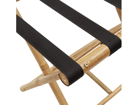 VIDAXL - Chariot de service de bagage Porte-bagages pliant 62x42x50,5 cm bambou