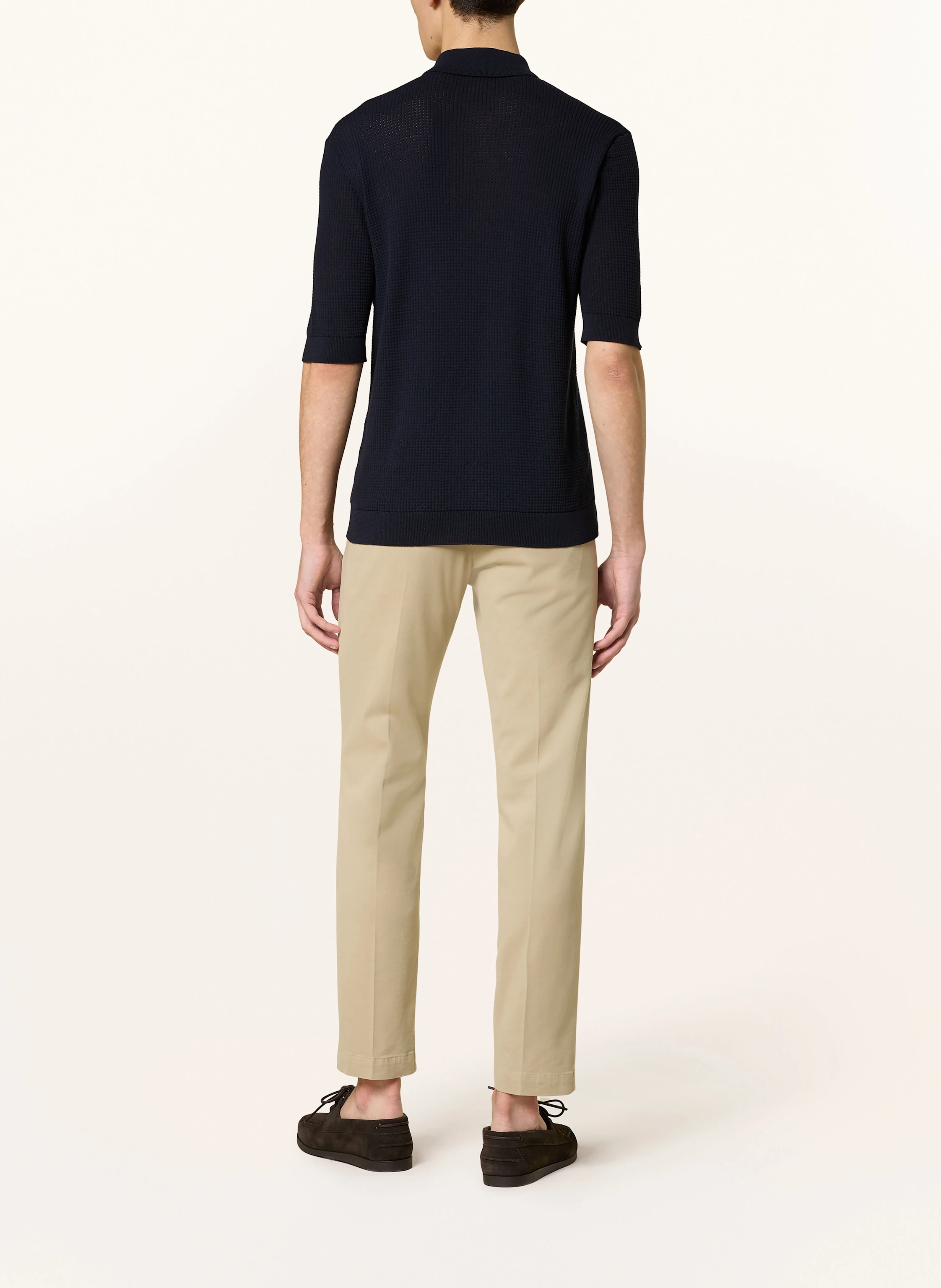 LARDINI Strickhemd Slim Fit