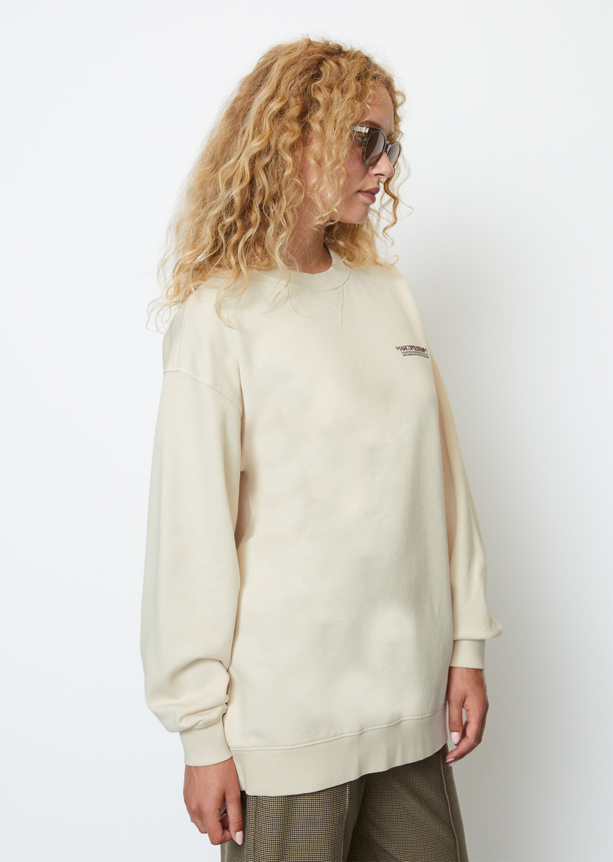 Oversize Sweatshirt mit Printaus Organic Cotton