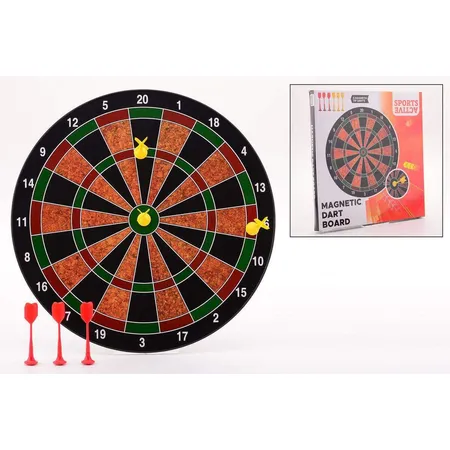Johntoy Sports Active magnetische Dartscheibe mit 6 darts