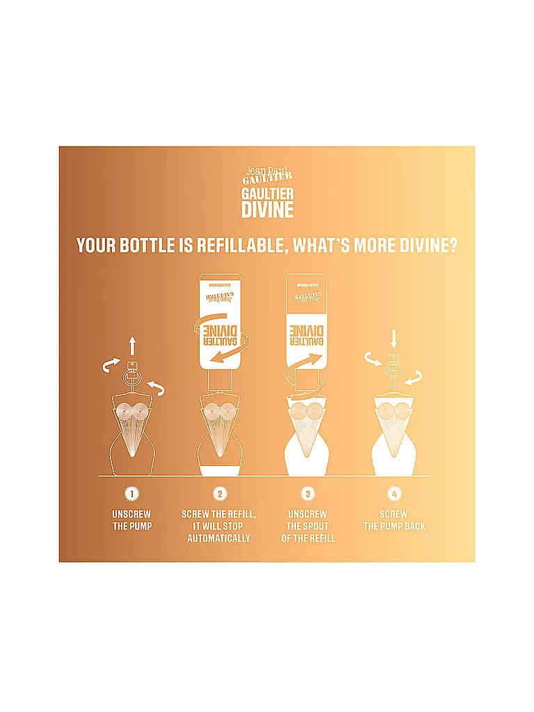JEAN PAUL GAULTIER DIVINE Eau de Parfum Refill 200ml keine Farbe