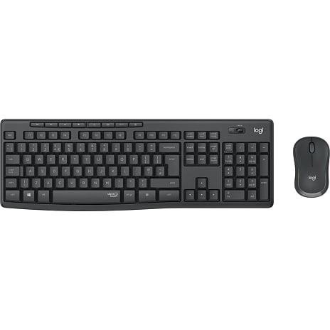 Logitech MK295 Silent tastatur og mus - Pan Nordic - grafit