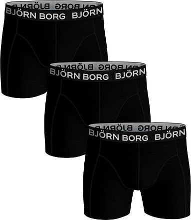 Bjorn Borg Boxers Cotton Stretch 3-Pack Zwart 10000933-MP001 kopen
