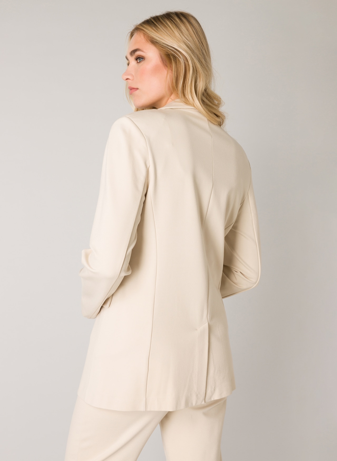 Base Level Jerseyblazer , mit V-Ausschnitt und Knopf