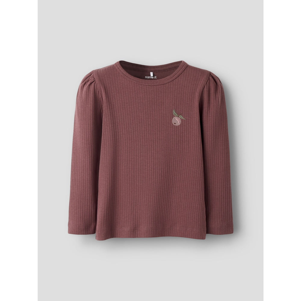 Køb Name It Rose Brown Nmfolika Ls Xsl Top