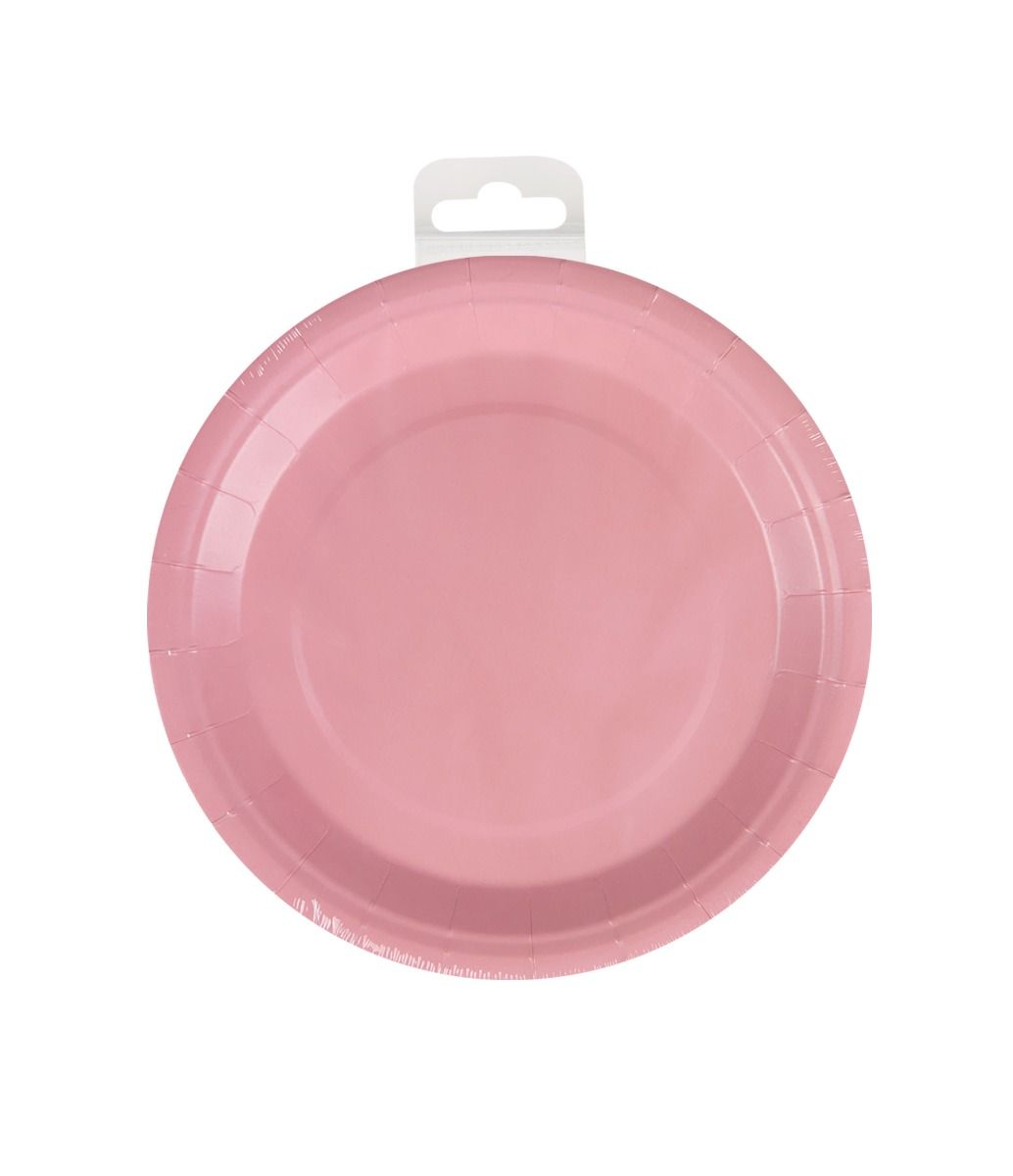 Roze Borden Pastel 23cm 8st