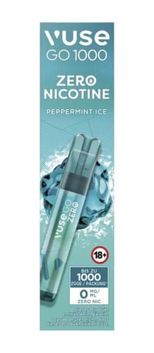 Vuse GO 1000 (PEN) Peppermint Ice 0mg, ohne Nikotin