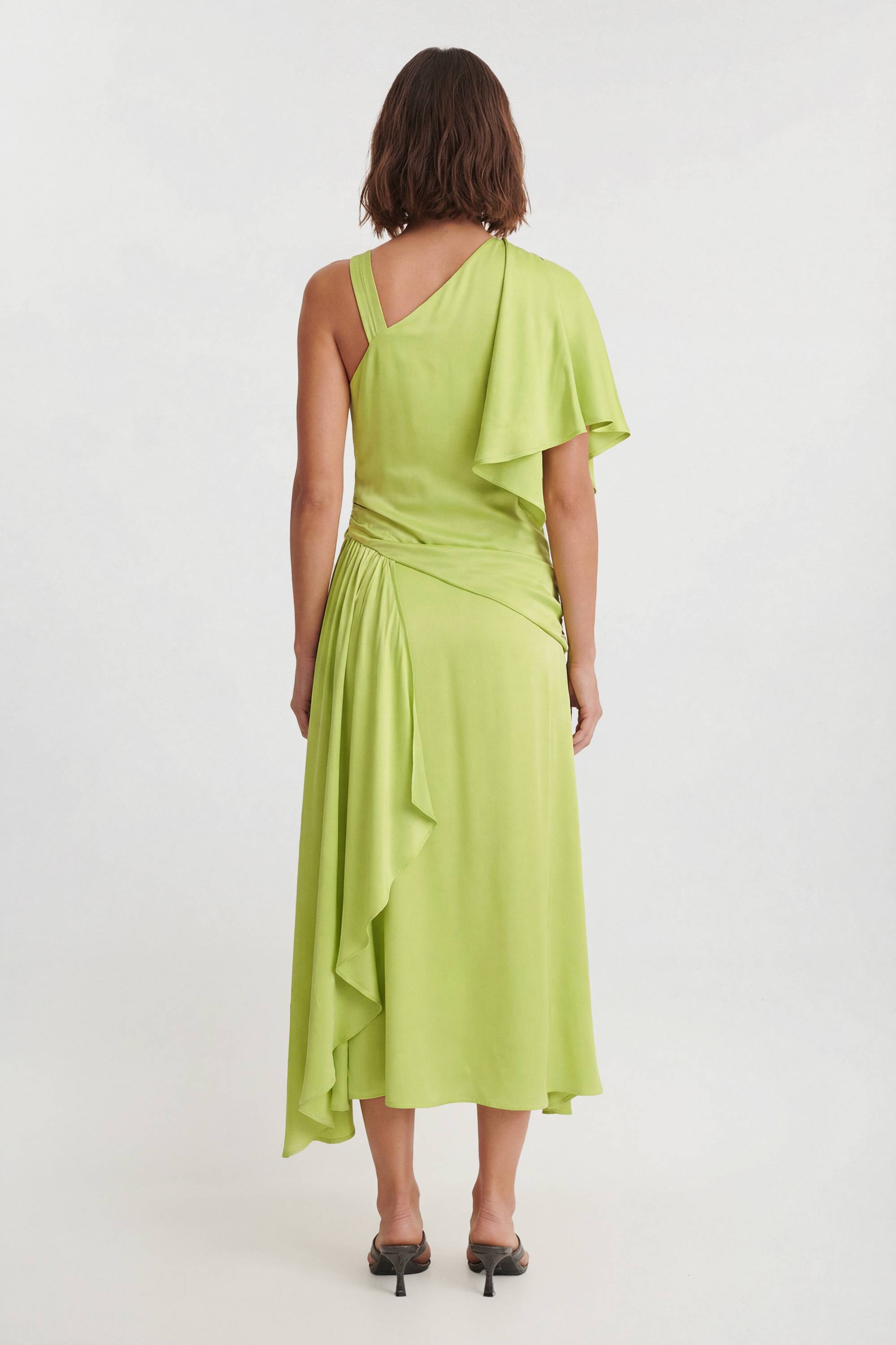 KarenMillen Robe Midi Drapée En Satin De Viscose