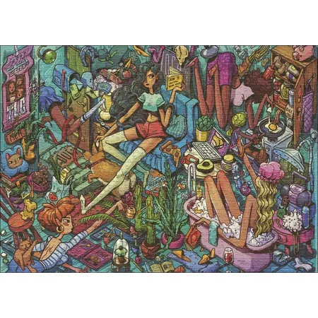 Heye Puzzle - Homely Housemates, Tiurina, 1000 Teile