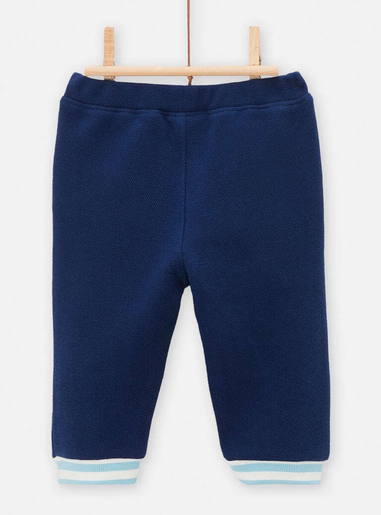 Pantalon bleu avec broderie pour bébé garçon