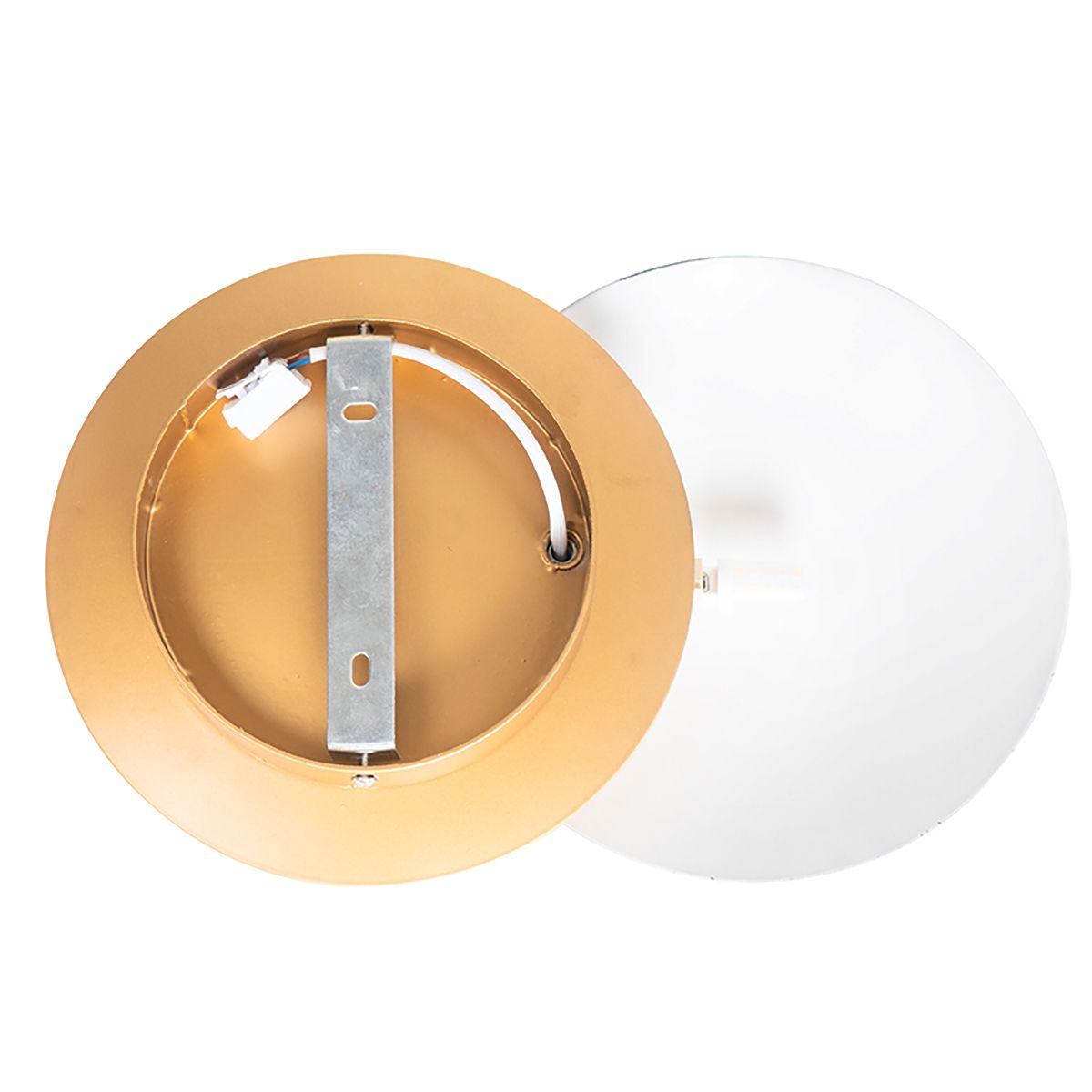 Smart wandlamp zwart met goud incl. Wifi G9 - Sunrise