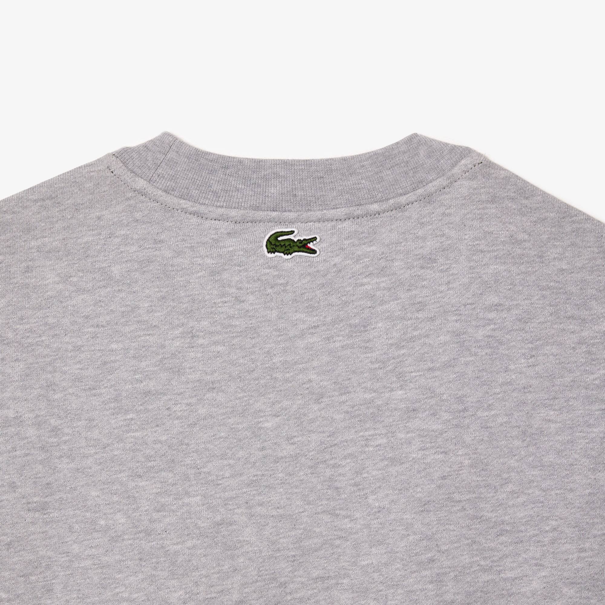 Sweatshirt aus Fleece mit Monogramm-Aufdruck Sweatshirts - Grau - Lacoste - Herren