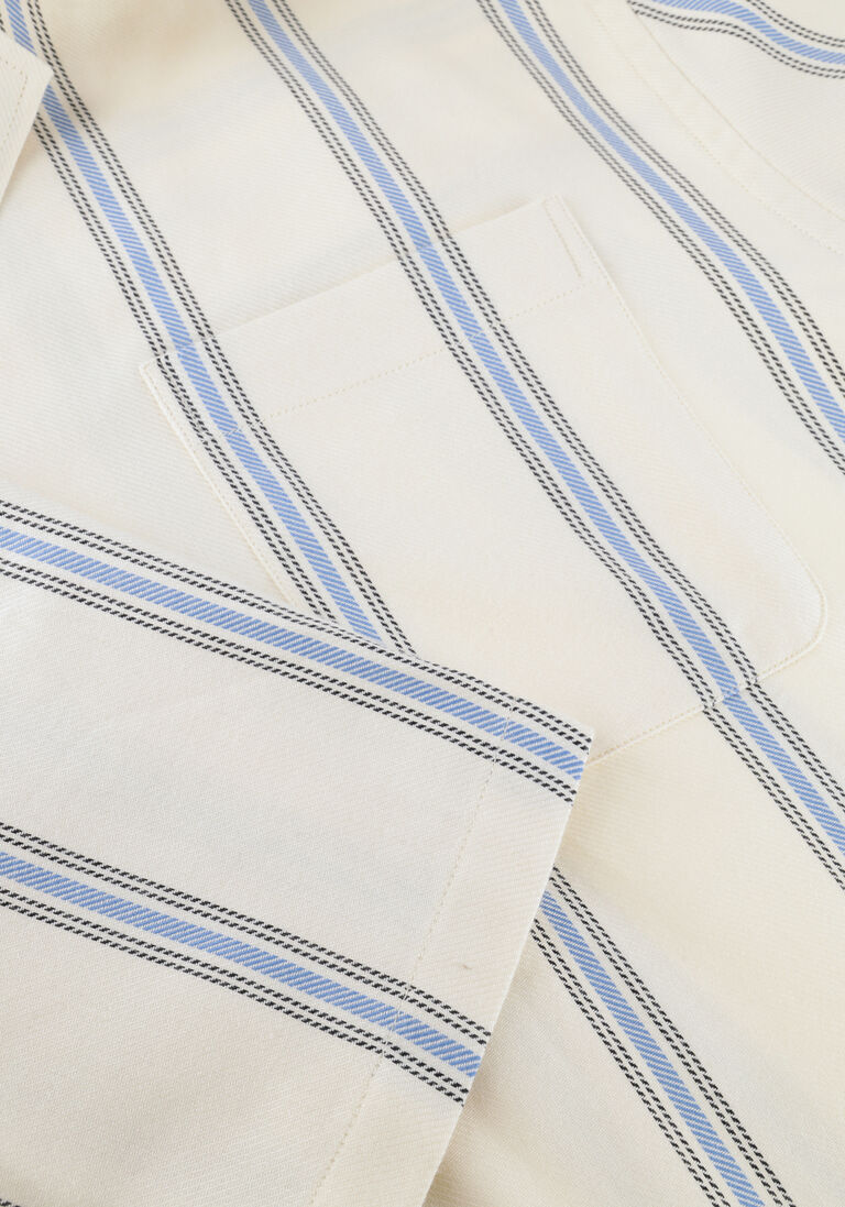 ecru les deux casual overhemd lawson stripe ss shirt