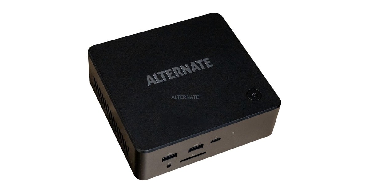 ALTERNATEWorkstation Nuc Core 3 100U pc-systeem  (Zwart | Core 3 100U | UHD Graphics | 16 GB | 1 TB SSD)
