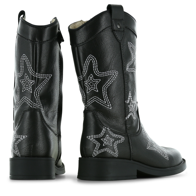Shoesme zwarte cowboylaars met sterren Leer | Sale