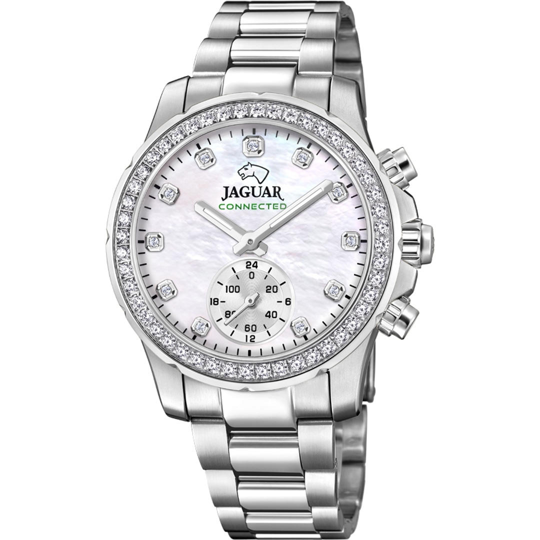 Jaguar Connected Lady Silbrig / Weiss 37mm