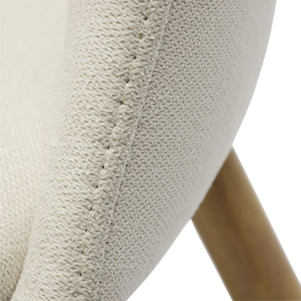 Chaise Gaëlle Blanc crème L.58 x P.54 x H.75 cm - Lot de 2