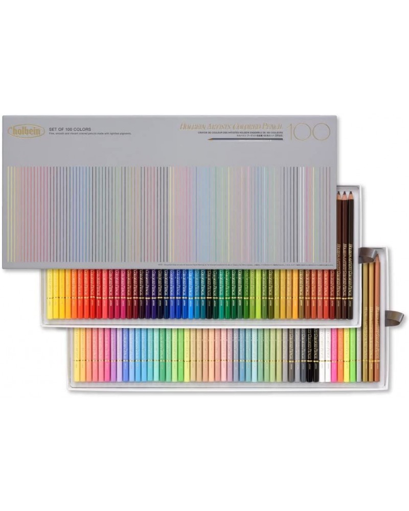 Set 100 crayons de couleurs Holbein
