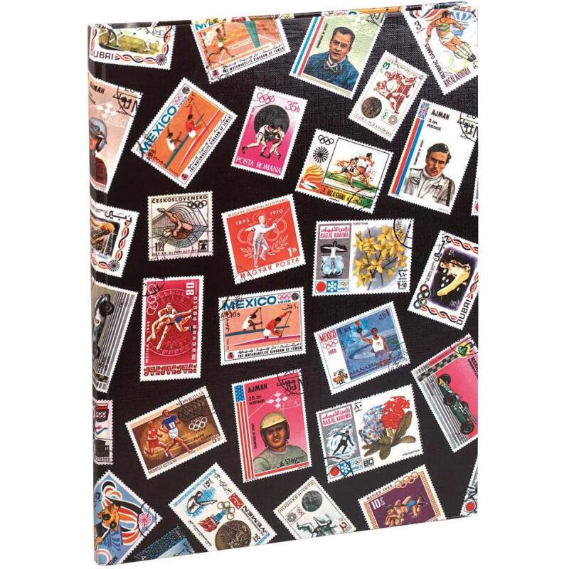 Album de timbres Sport 16 pages noires - 22,5x30,5 cm - Visuel