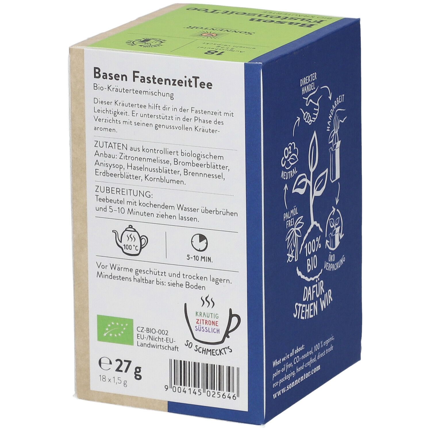 SonnentoR® Basen Fastenzeittee Bio Kräutertee