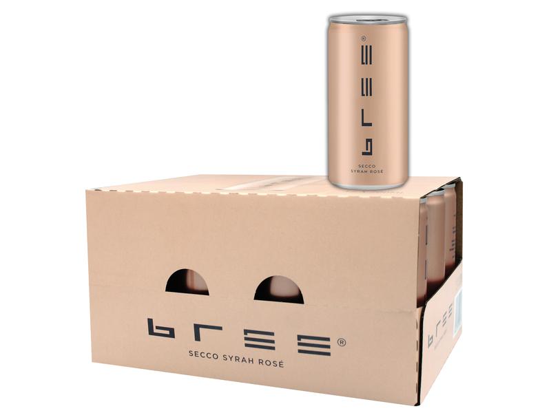 Peter Mertes Bree Syrah Rosé secco 12 x 0.2 l Prickelnder Schaumwein aus der praktischen Dose