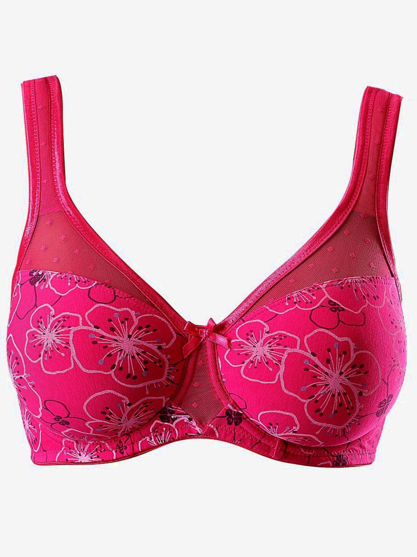 Soutien-gorge à armatures. effet minimiseur et bonnets préformés sans couture