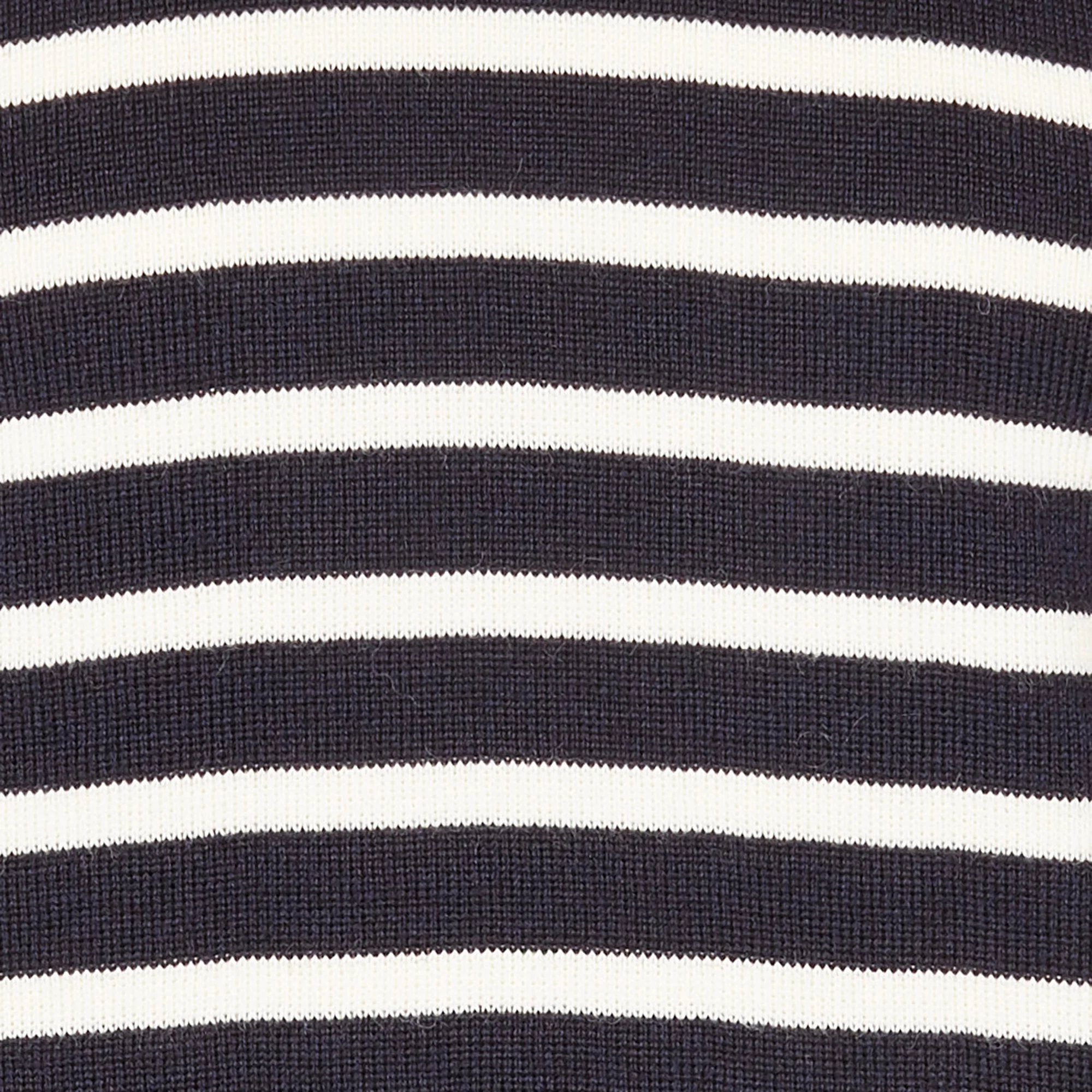Marinière slim à épaule boutonnée en laine | Bleu