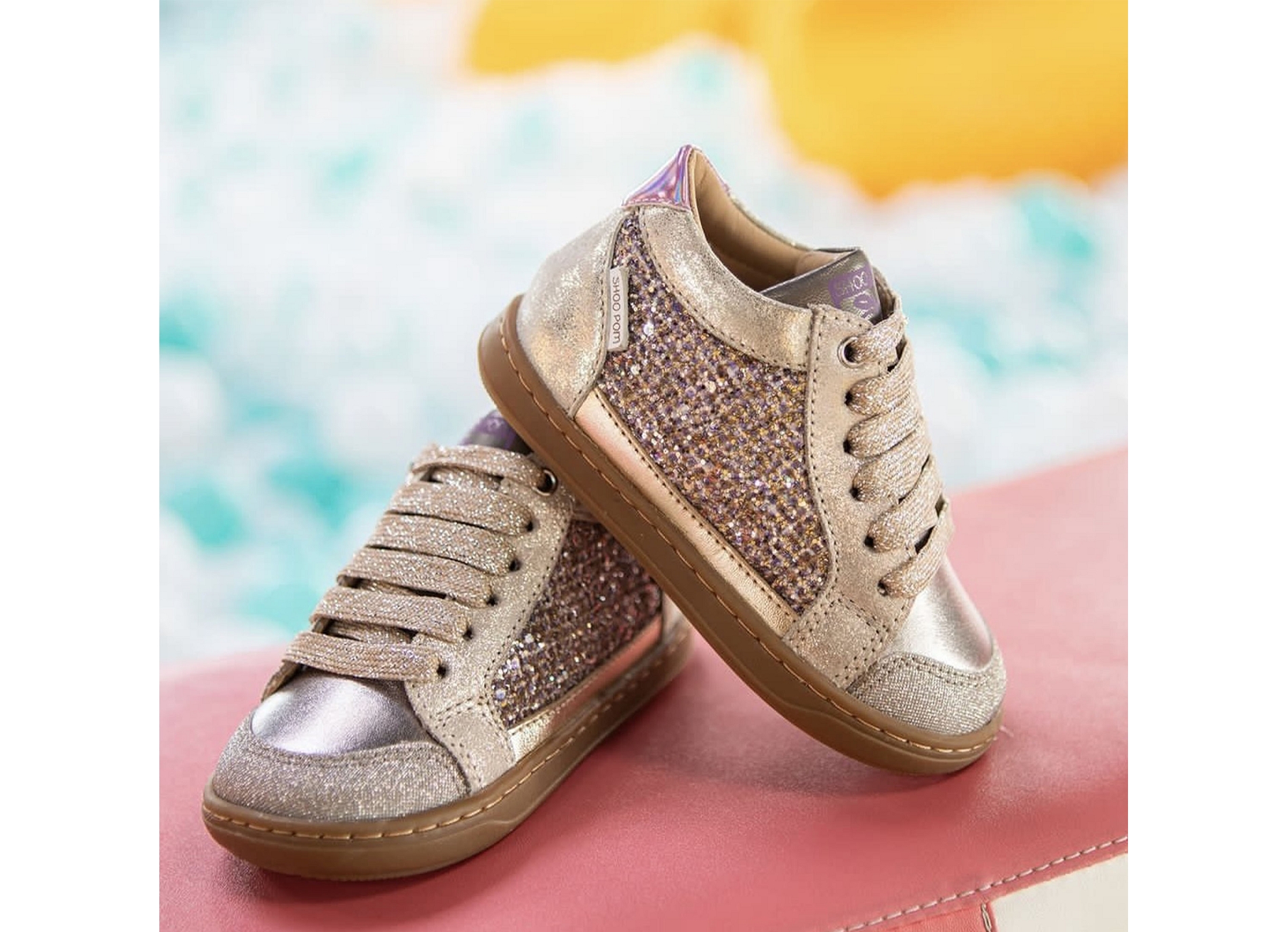 Bouba connect girl glitter platine