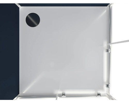 Aurlane Blue River Square 2.0 complete douche-unit, 90 x 90 x 219 cm, zilvergrijs