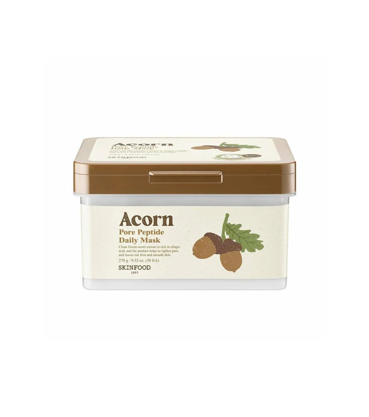 Skinfood - Máscara Facial Diária Acorn Pore Peptide - 30 uds