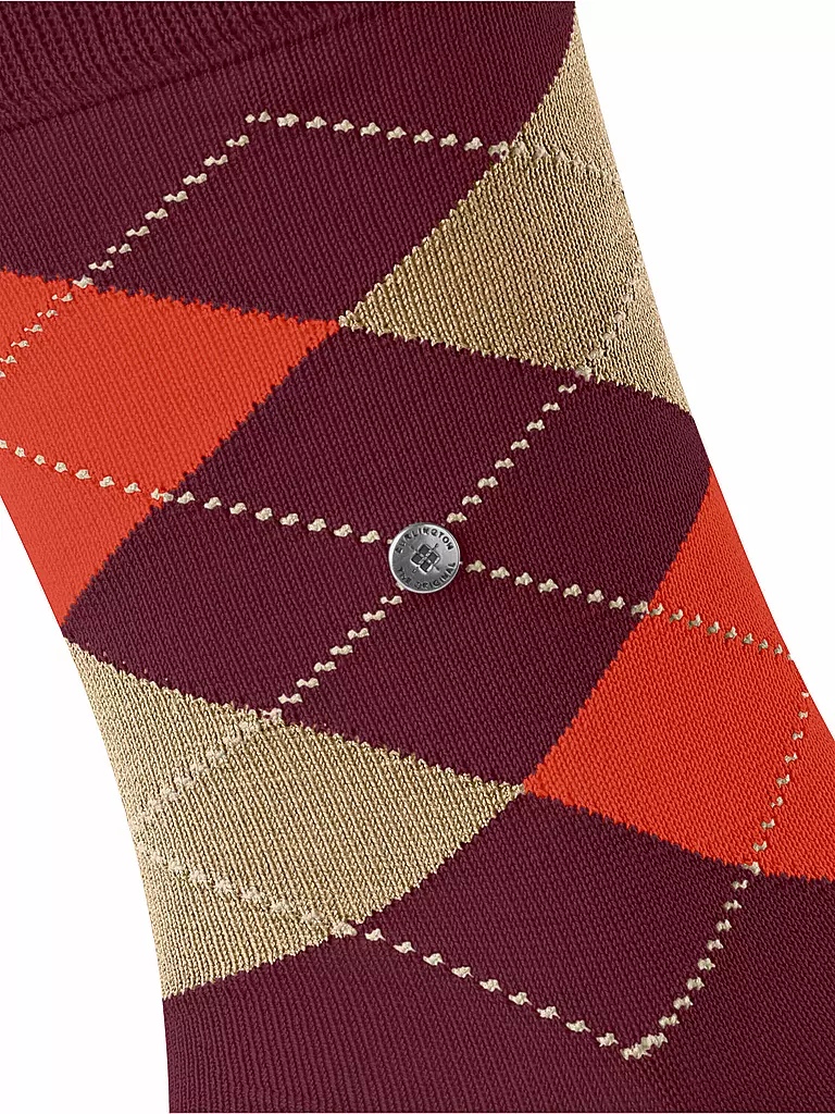 BURLINGTON Herren Socken MANCHESTER burgund  dunkelrot